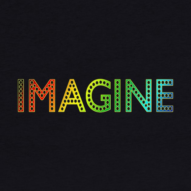 IMAGINE in a Cool Theater Font by Scarebaby